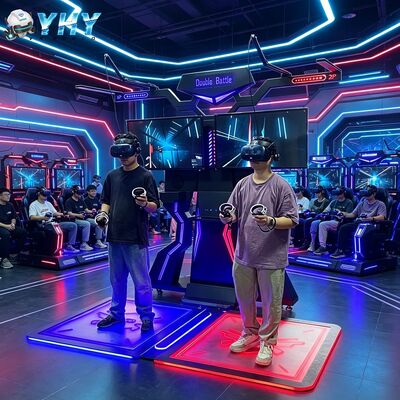 Arcade Wirtualna rzeczywistość Tańczący symulator muzyczny VR Walk Platform 2 Gracze VR Battle Game Simulator
