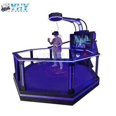 Komercyjny Interaktywny VR Battle Station Niebieskie oświetlenie Immersive Obstacle-Course Competition VR Arcade Machine VR Experience