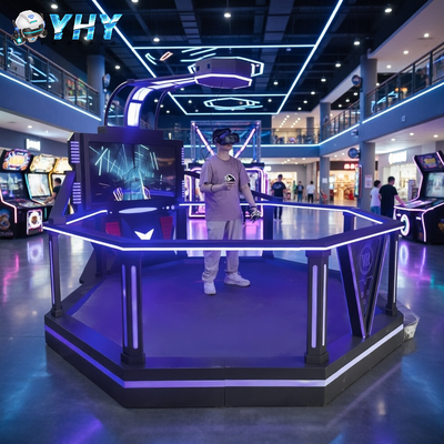 Interaktywny symulator gier VR 9D Wirtualna rzeczywistość 1 gracze Duża przestrzeń HTC 9D VR Simulator dla VR Gaming Park