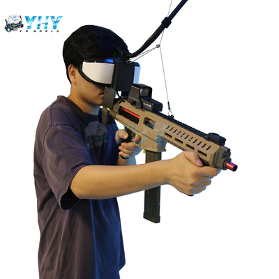 Nowy projekt 9D VR Gun Fight Simulation Games Machine 1 Player Online Gun CE Certificate Indoor VR Technology