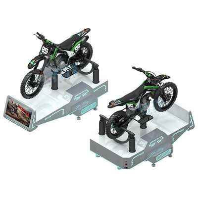 Ciężki komercyjny VR Mountain Motorcycle Game Machine Dynamic Motion Feedback Platform dla parków rozrywki