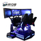 Czarny symulator wyścigów VR 3DOF Dynamiczne gry samochodowe VR