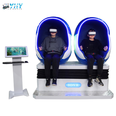 Full Motion 2 Seats 9D VR Egg Chair Kino Filmy Strzelanie Symulator gier