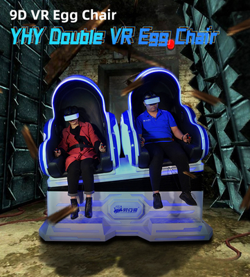 9D Kids Game VR Simulator Podwójne siedzenia Virtual Reality Egg Chair dla parku rozrywki