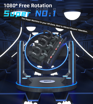 Patent Super No.1 9D Full Motion Simulator Game Machine 1080 stopni 3 graczy